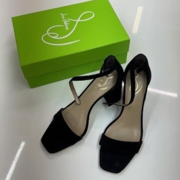 Sam Edelman Black Suede Block Heel | Size 9.5 - Picture 4 of 4